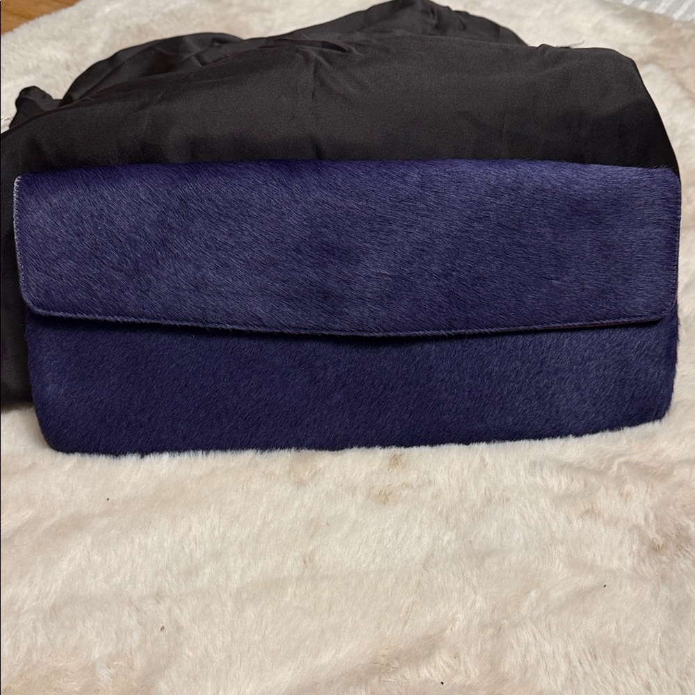 Adrienne Vittadini Faux Fur Envelope Clutch Bag
